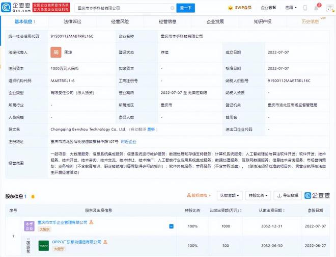 OPPO成立新公司进军大数据与AI业务，信息系统集成服务成果凸显科技实力
